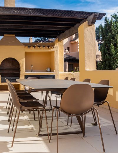 After: modern terrace dining set