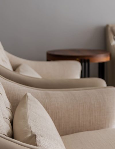 After: lounge armchair and side table