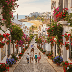 Estepona old town street scene