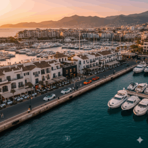Puerto Banus marina and yachts